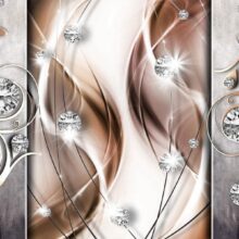 Fotobehang - Brown and Diamonds
