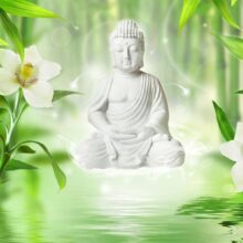 Fotobehang - Buddha and nature