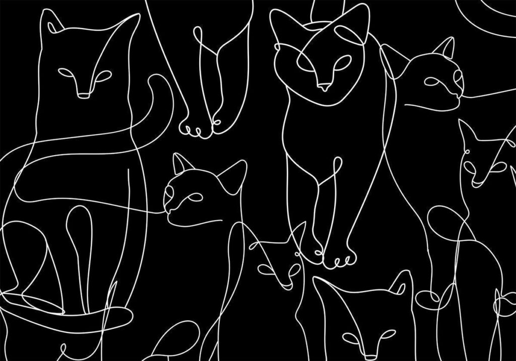 Fotobehang - Cat Habits - First Variant - Afbeelding 2