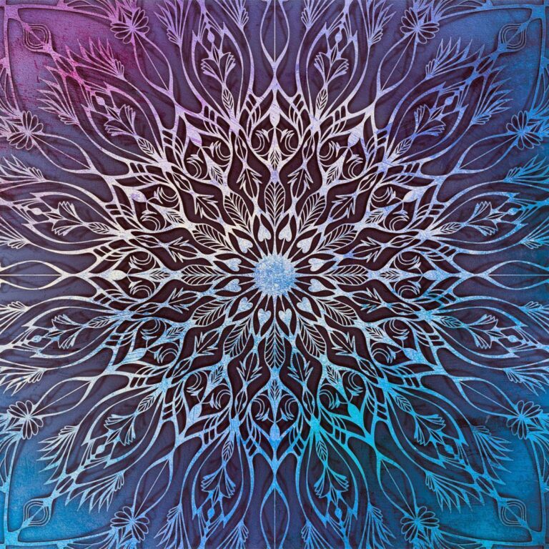 Fotobehang - Center (Blue)