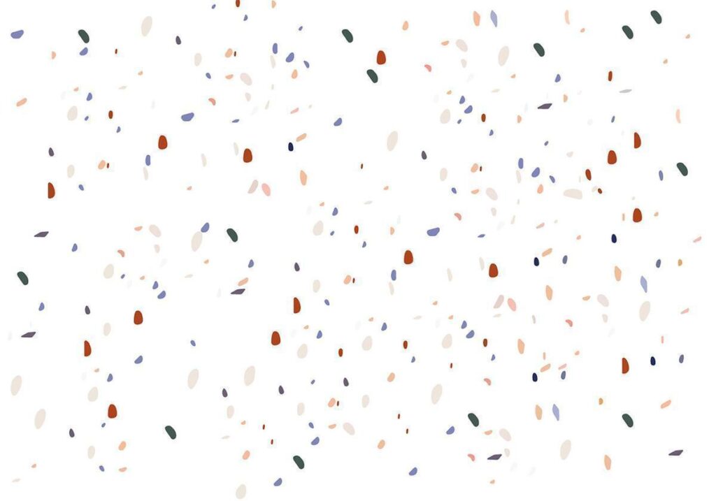 Fotobehang - Classic Terrazzo on White Background