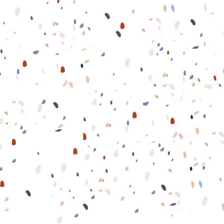 Fotobehang - Classic Terrazzo on White Background