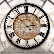 Fotobehang - Clock movement