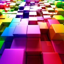 Fotobehang - Colored Cubes