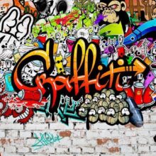 Fotobehang - Colorful Graffiti