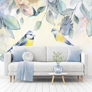 Fotobehang - Colorful Titmouse