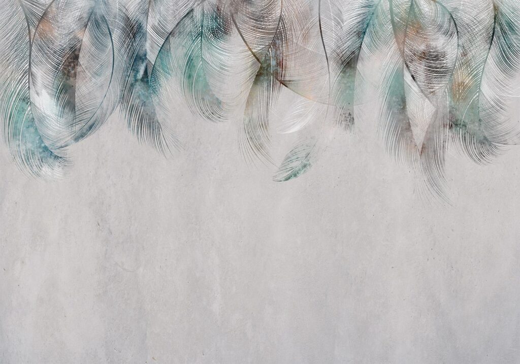 Fotobehang - Colourful Feathers - Afbeelding 2