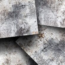 Fotobehang - Concrete cards