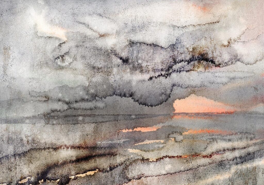 Fotobehang - Connected Clouds