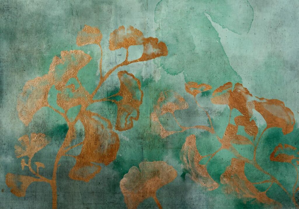 Fotobehang - Copper Ginkgo - Afbeelding 2