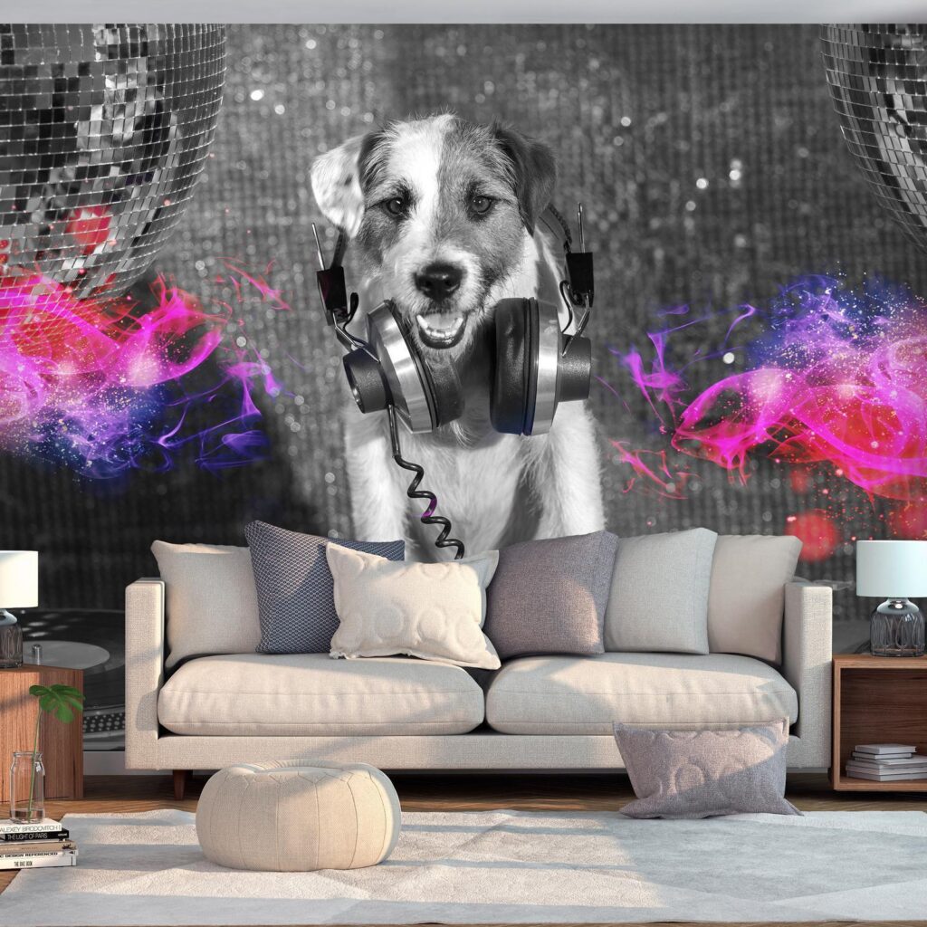 Fotobehang - DJ Dog - Afbeelding 2