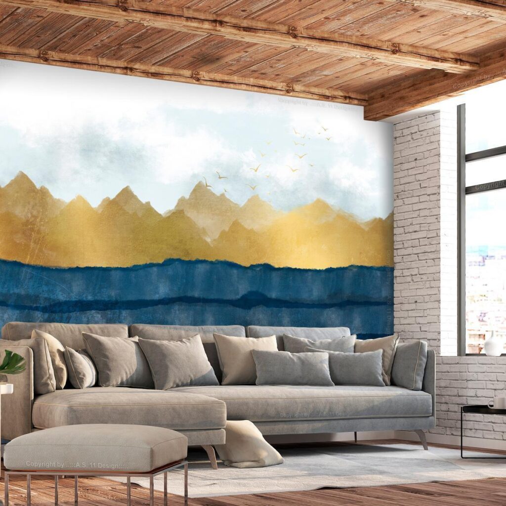Fotobehang - Dawn in the Mountains - Second Variant - Afbeelding 2