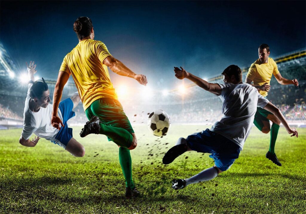 Fotobehang - Decisive Tackle - Afbeelding 2