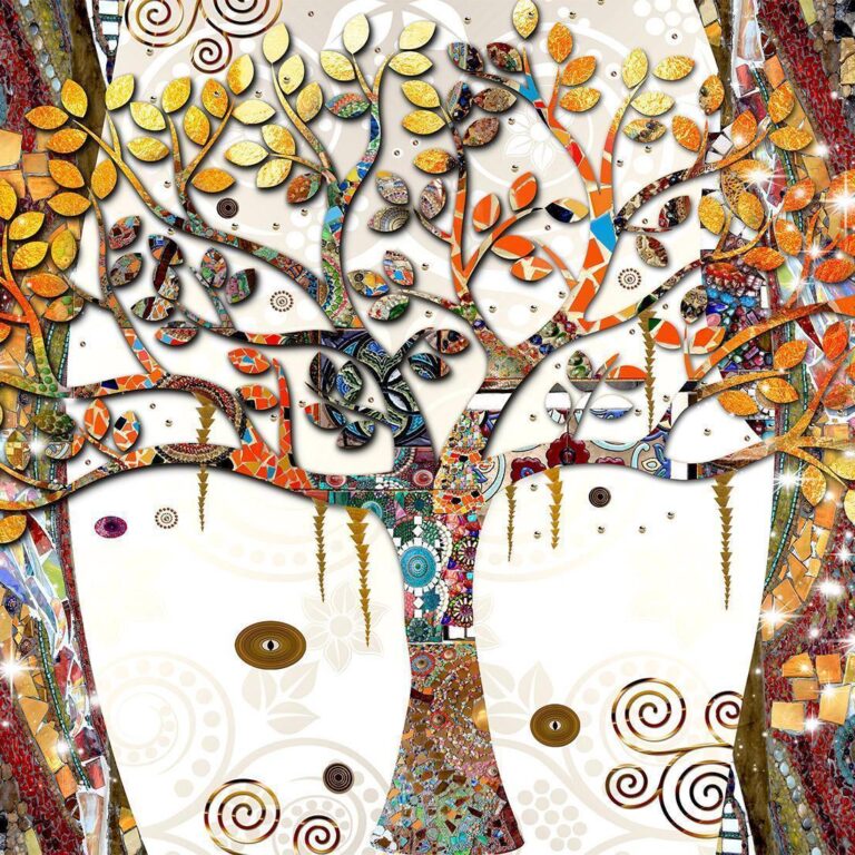 Fotobehang - Decorated Tree
