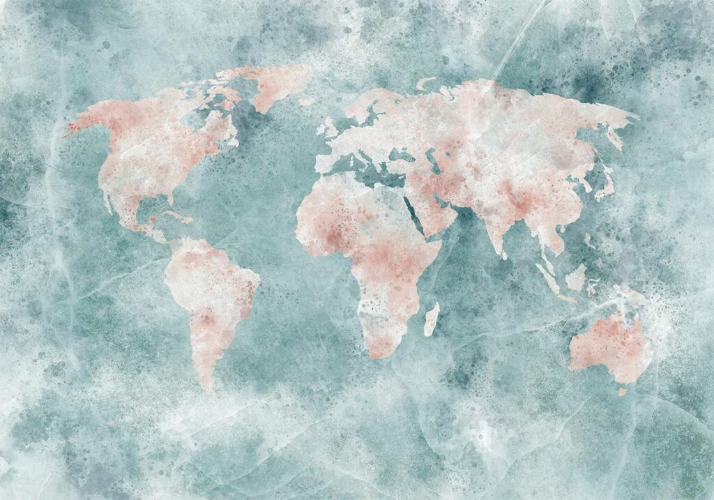 Fotobehang - Delicate Map