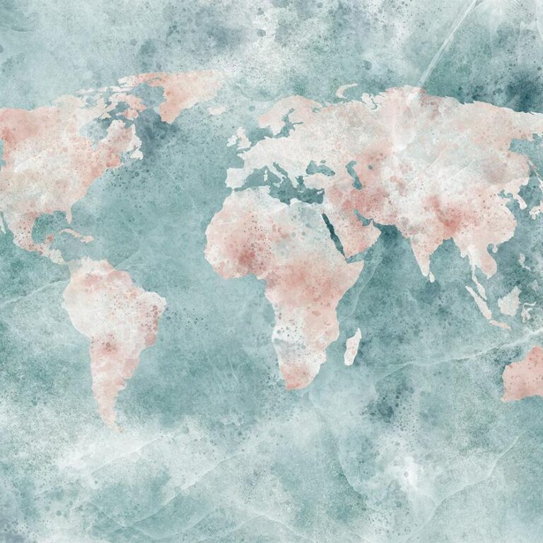 Fotobehang - Delicate Map