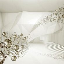 Fotobehang - Diamond Corridor (Beige)