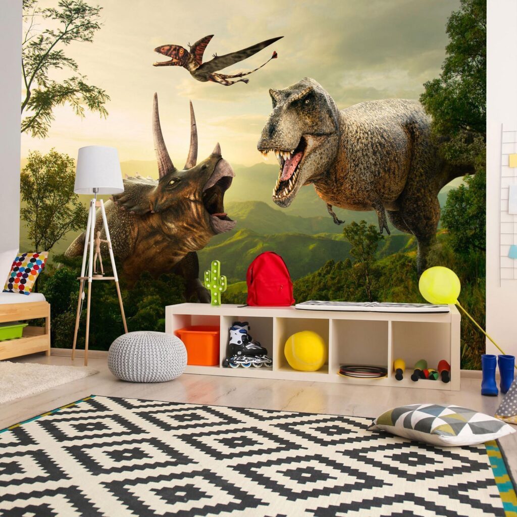 Fotobehang - Dinosaur Square - Afbeelding 2