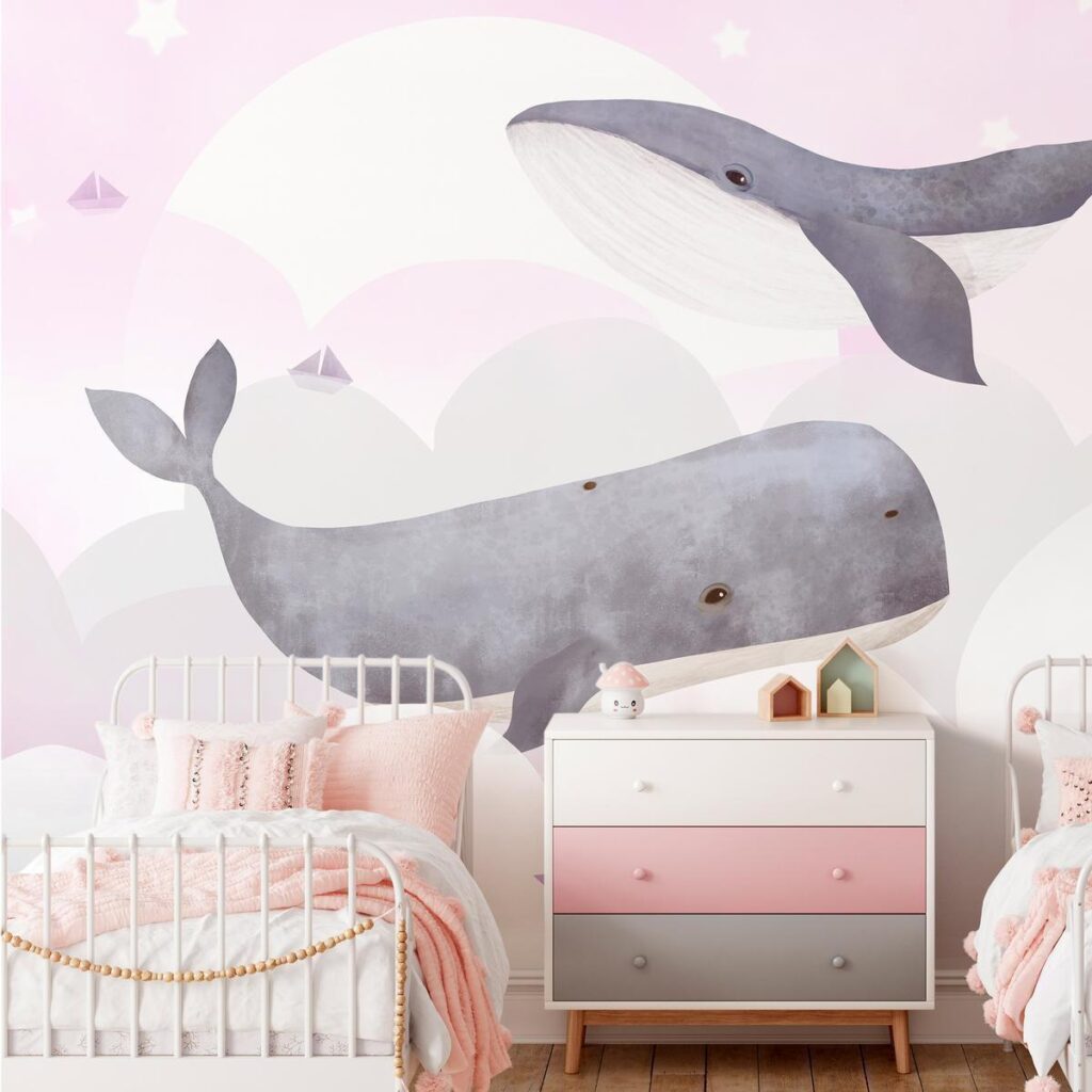 Fotobehang - Dream Of Whales - Second Variant - Afbeelding 2