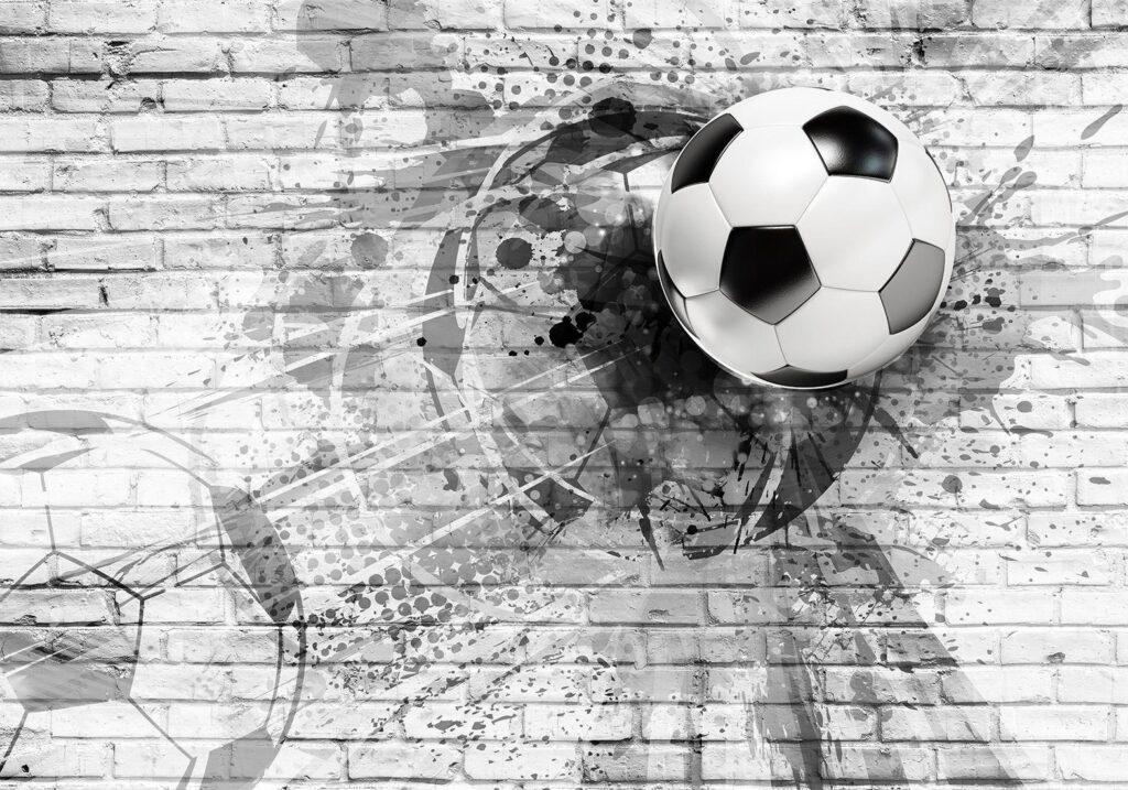 Fotobehang - Dynamic Football