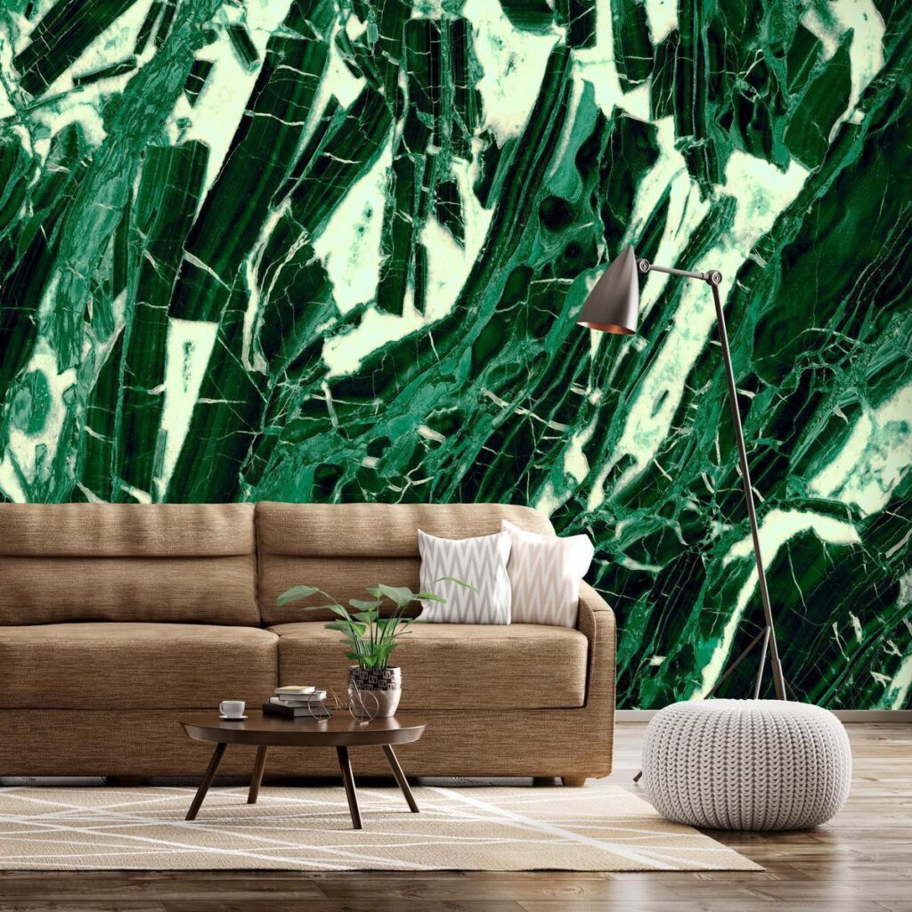 Fotobehang - Emerald Marble