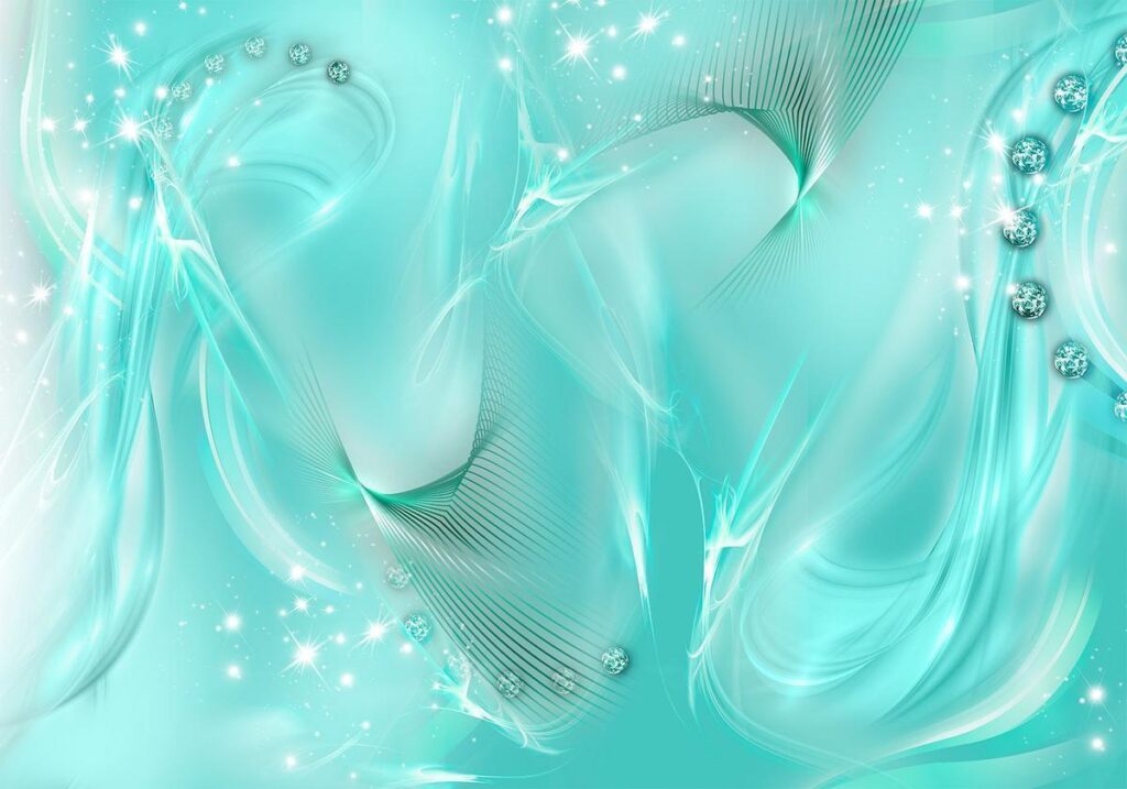 Fotobehang - Enchanted Turquoise