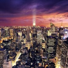 Fotobehang - Evening in New York City