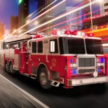 Fotobehang - Fire truck