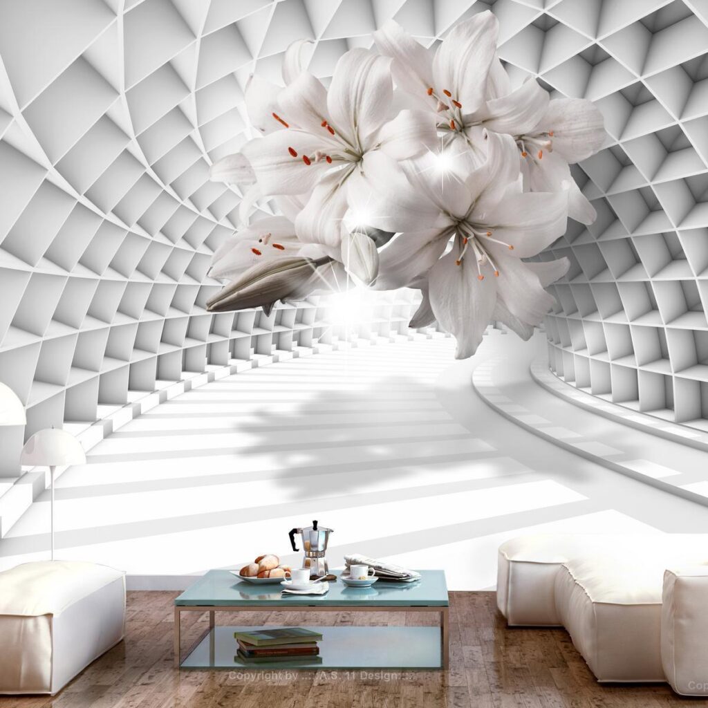 Fotobehang - Flowers in the Tunnel - Afbeelding 2