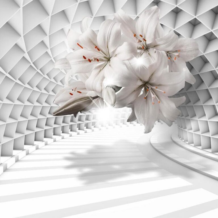 Fotobehang - Flowers in the Tunnel