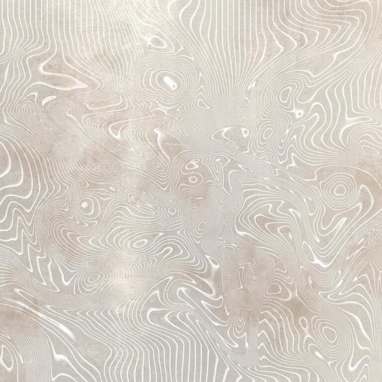 Fotobehang - Flowing shapes - abstract beige and white background in patterned compositions