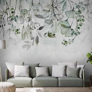 Fotobehang - Foggy Nature - Green