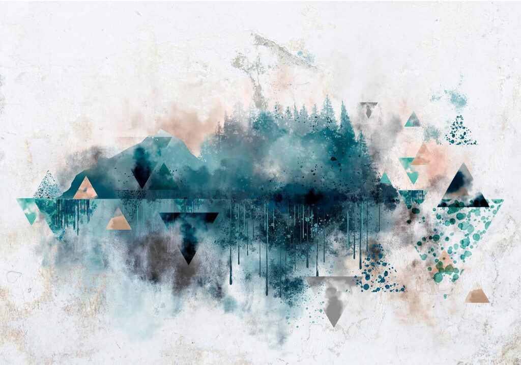 Fotobehang - Geometric Landscape - Afbeelding 2