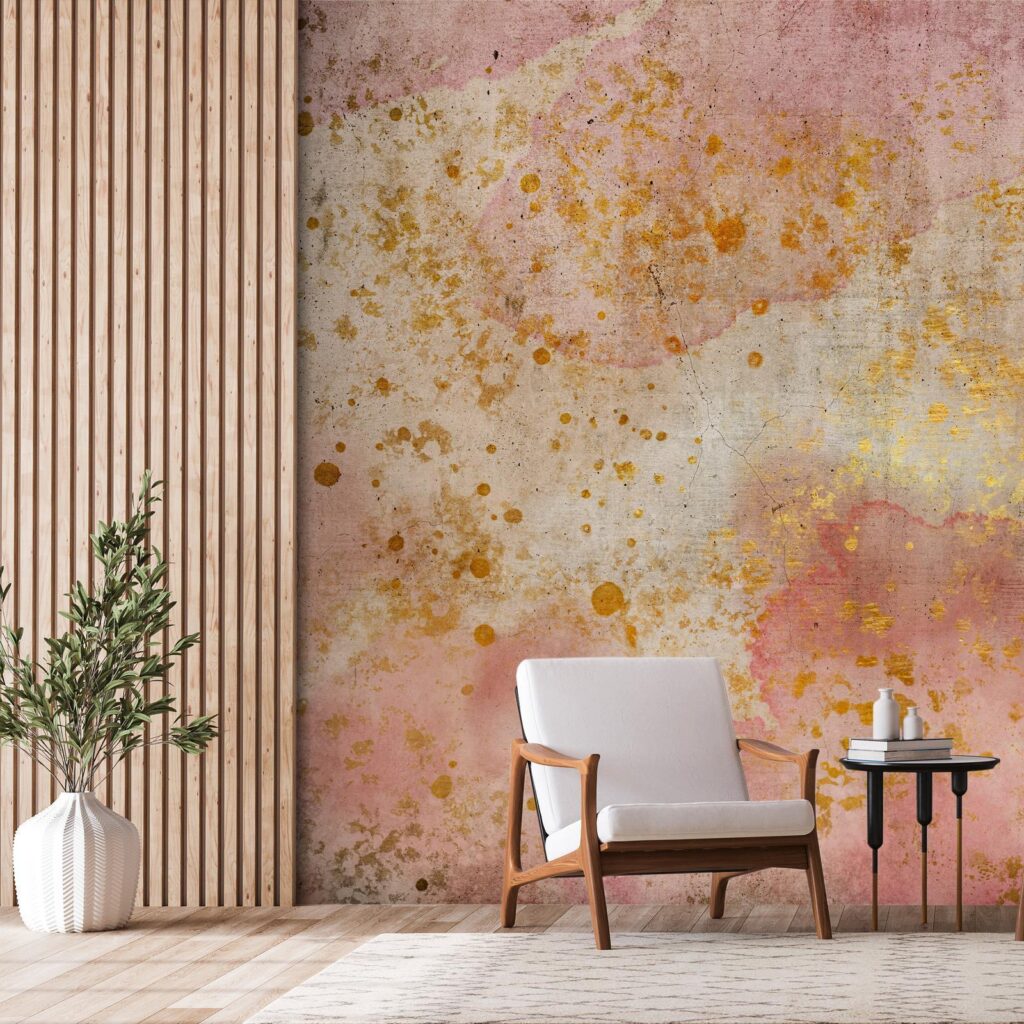 Fotobehang - Golden Bubbles