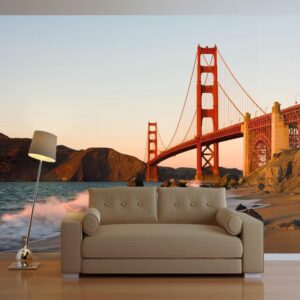 Fotobehang - Golden Gate Bridge - sunset, San Francisco
