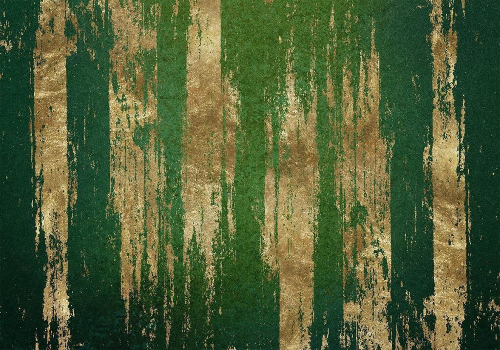 Fotobehang - Golden-Green Expression - Afbeelding 2