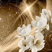 Fotobehang - Golden Milky Way