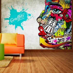 Fotobehang - Graffiti beauty