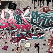Fotobehang - Graffiti: hey You!