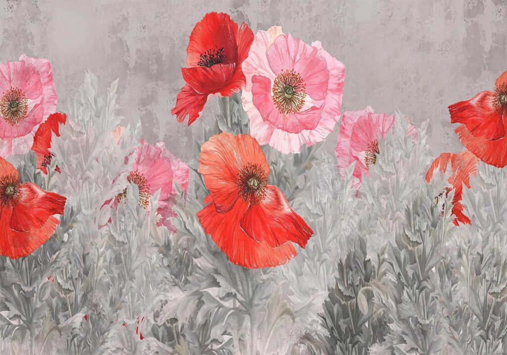 Fotobehang - Gray Meadow - Afbeelding 2