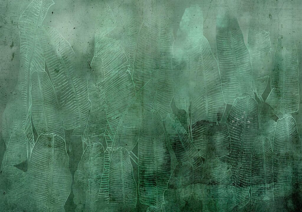 Fotobehang - Green Banana Leaves - Afbeelding 2
