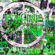 Fotobehang - Green Graffiti