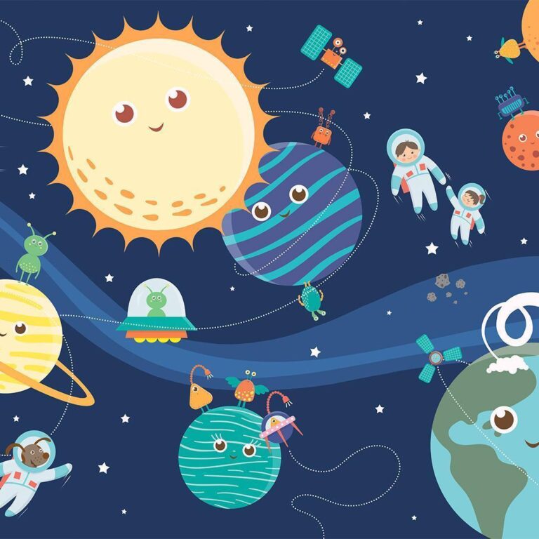 Fotobehang - Happy Planets