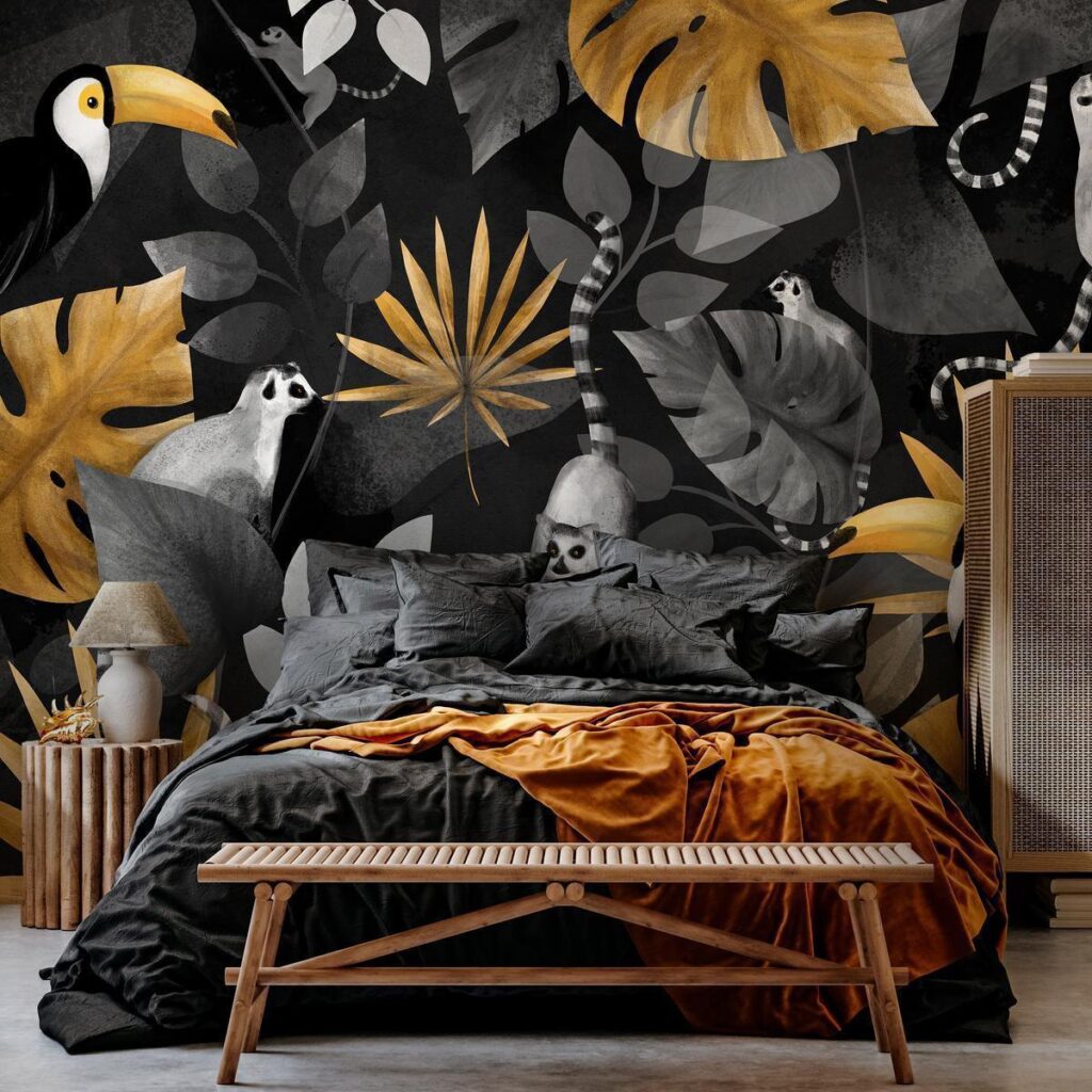 Fotobehang - Happy lemurs - Afbeelding 2