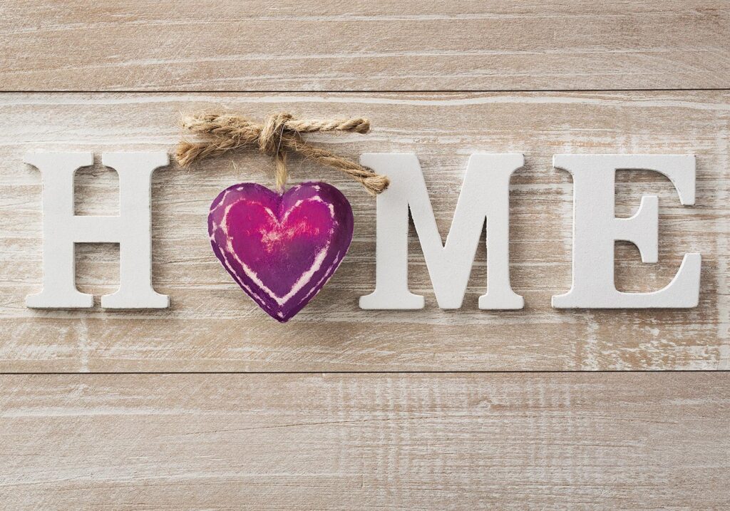 Fotobehang - Home Heart (Violet) - Afbeelding 2