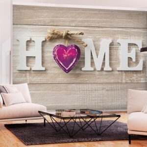 Fotobehang - Home Heart (Violet)