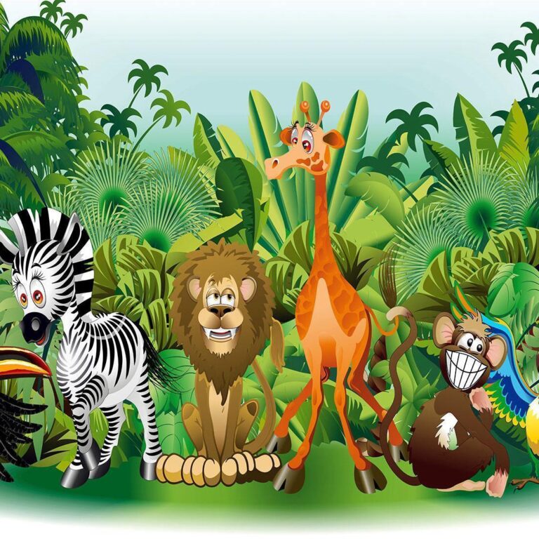 Fotobehang - Jungle Animals