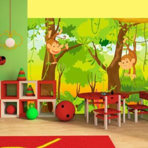 Fotobehang - Jungle - monkeys