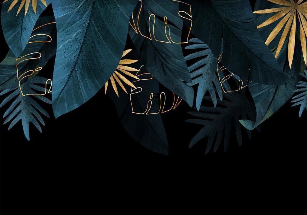 Fotobehang - Leaves Composition - Second Variant - Afbeelding 2