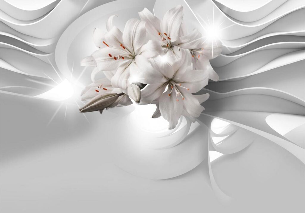 Fotobehang - Lilies in the Tunnel